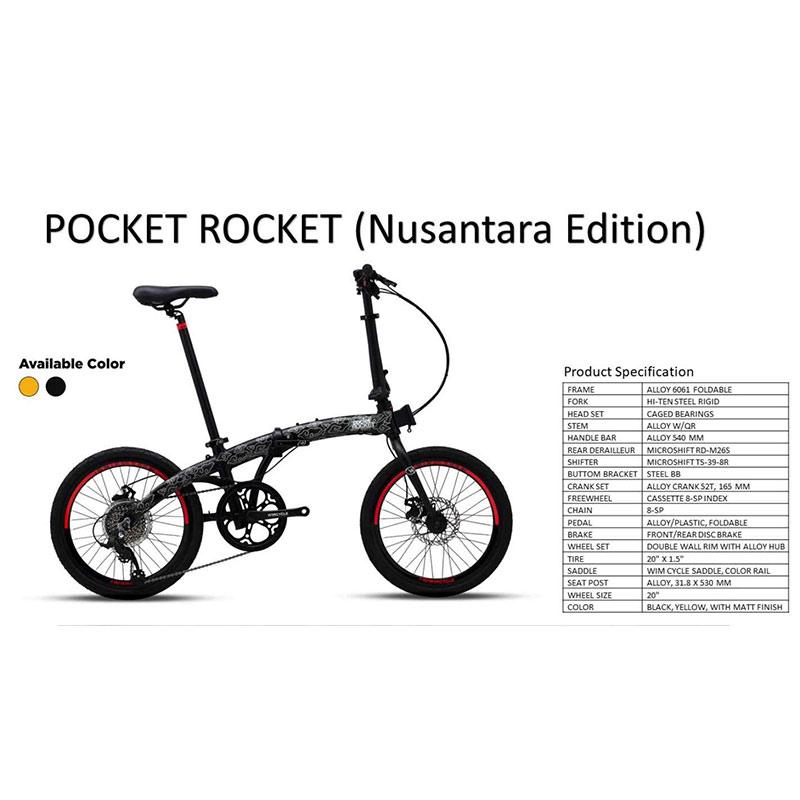 Sepeda Roket Jual Harga Sepeda Lipat Wim Cycle Original Terbaru - Harga Promo Murah ...