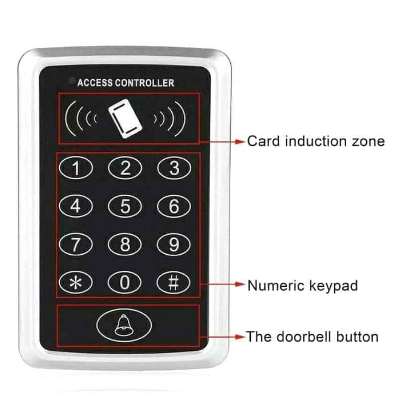 Promo Standalone RFID 125Khz + Password ( Pin Code ) Door Lock 125 Khz ...