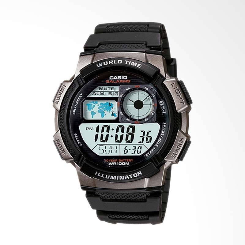 Promo Casio Standard Digital Jam Tangan Pria Hitam AE1000W1BV