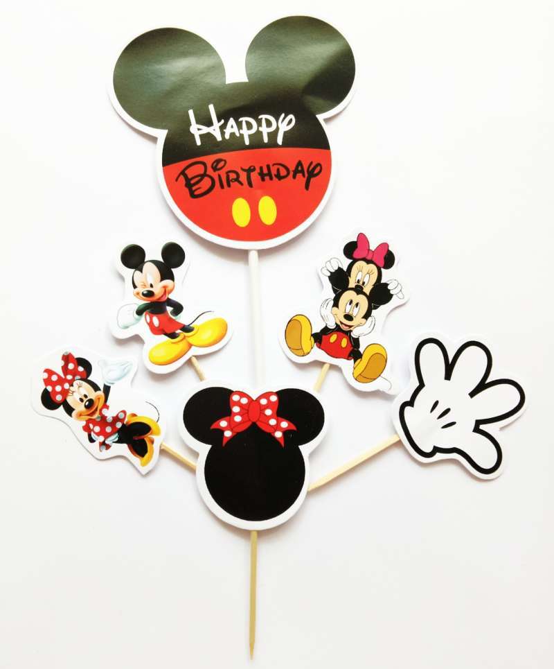 Jual topper hiasan tusukan nasi tumpeng kue cake kue ulang tahun happy