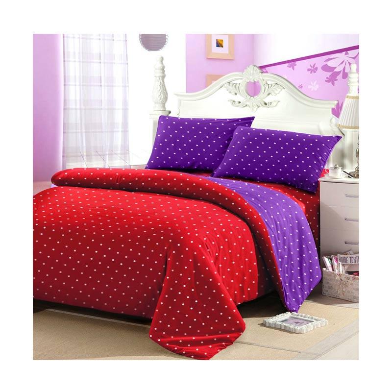 jual jaxine katun motif polkadot set sprei purple jual jaxine katun motif polkadot set sprei purple