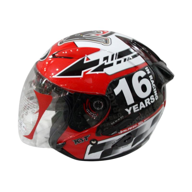 Jual Kyt Galaxy Slide Motegi Gp Race Circuit Helm Half Face Xxl Di