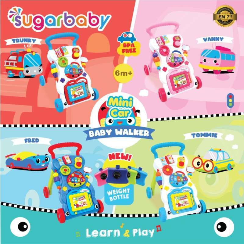 Promo Sugar Baby Mini Car Push Walker (Baby Walker) Diskon 31 di Seller Little Sam House
