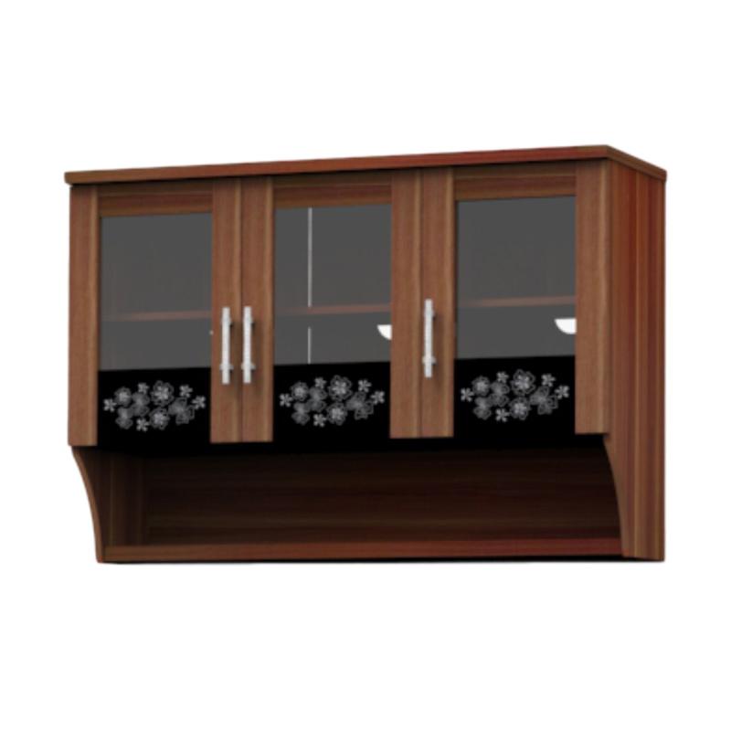 Jual Super Furniture KSA 831 Modesto Kitchen Set Atas Walnut di
