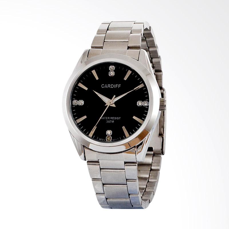 jual cardiff analog jam tangan pria silver black g7024 jual cardiff analog jam tangan pria silver black g7024