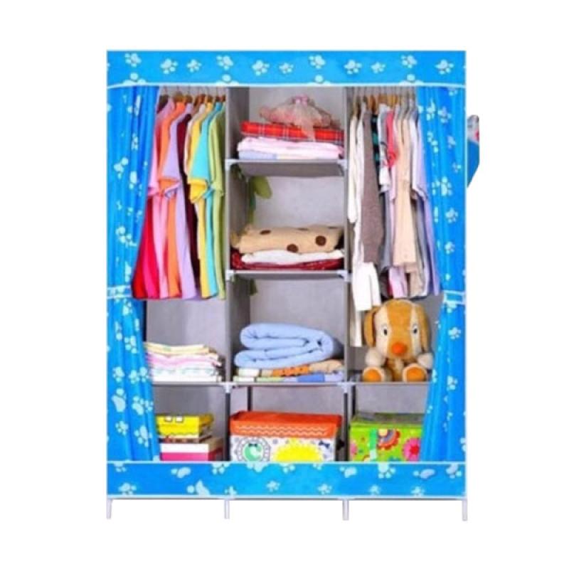 jual home klik 3 sisi lemari baju biru harga jual home klik 3 sisi lemari baju biru harga