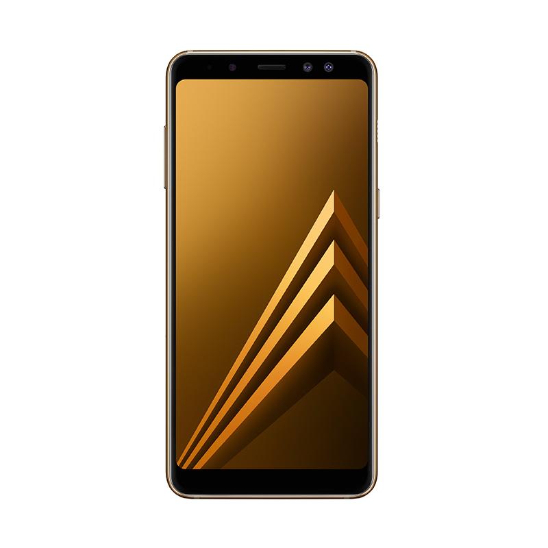 Jual Samsung Galaxy A8+ 2018 Smartphone - Gold [64 GB/ 6 