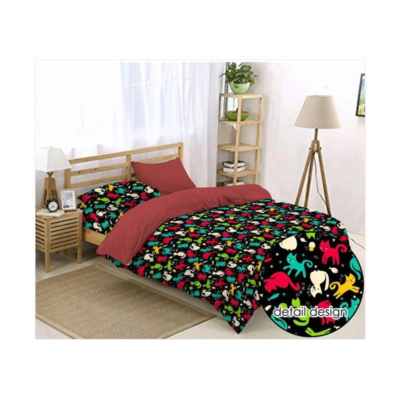 jual ellenov motif rainbow cat set sprei dan bed cover jual ellenov motif rainbow cat set sprei dan bed cover