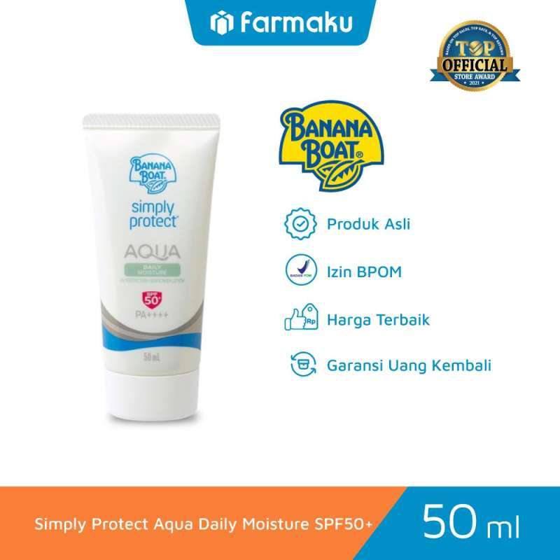Promo Banana Boat Simply Protect Aqua Daily Moisture Sunscreen Lotion