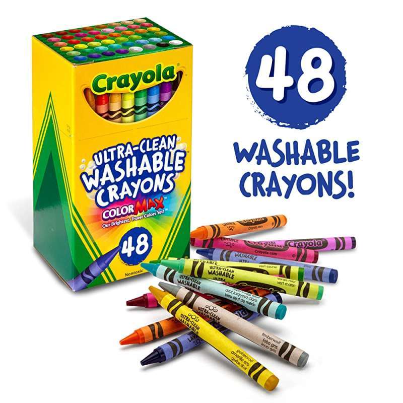 Promo Crayola 48 Colors Ultra Clean Washable Crayona CR526948 Diskon 20