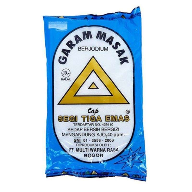 Jual GARAM MASAK GARAM DAPUR SEGITIGA Emas 250 GR Di Seller STERONI jual-garam-masak-garam-dapur-segitiga-emas-250-gr-di-seller-steroni