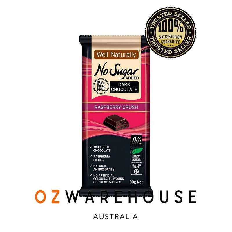 Jual Well Naturally No Sugar Added Dark Choc Raspberry 90g di Seller ...