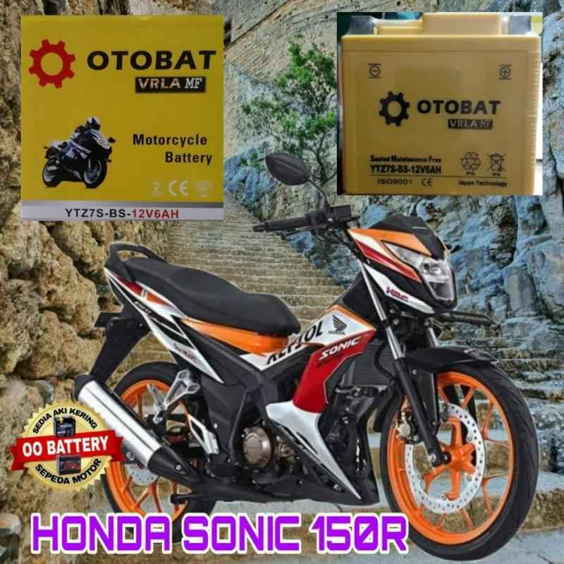 Jual Aki Kering Motor HONDA Sonic 150R Merk Otobat Ytz7S-Bs 12Volt