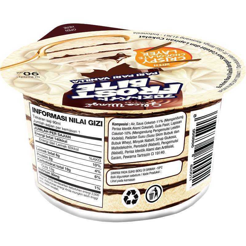 Jual Glico Wings Frost Bite Ice Cream Pari Pari Vanilla Cup 90 ml di