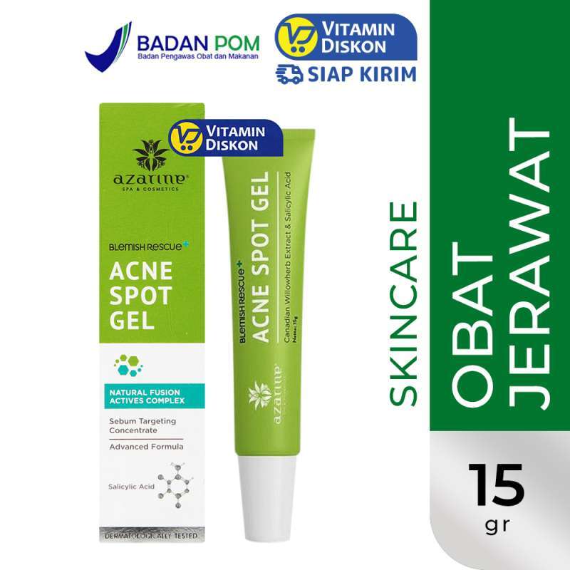 Promo AZARINE ACNE SPOT GEL 15 GR Diskon 36% di Seller VitaminDiskon