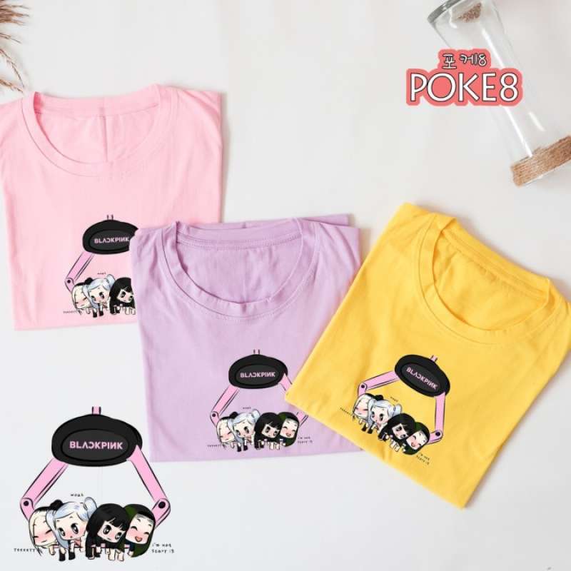 Jual BLACKPINK TEE #03 LOGO BESAR / KAOS KOREA LUCU / TSHIRT / TUMBLR