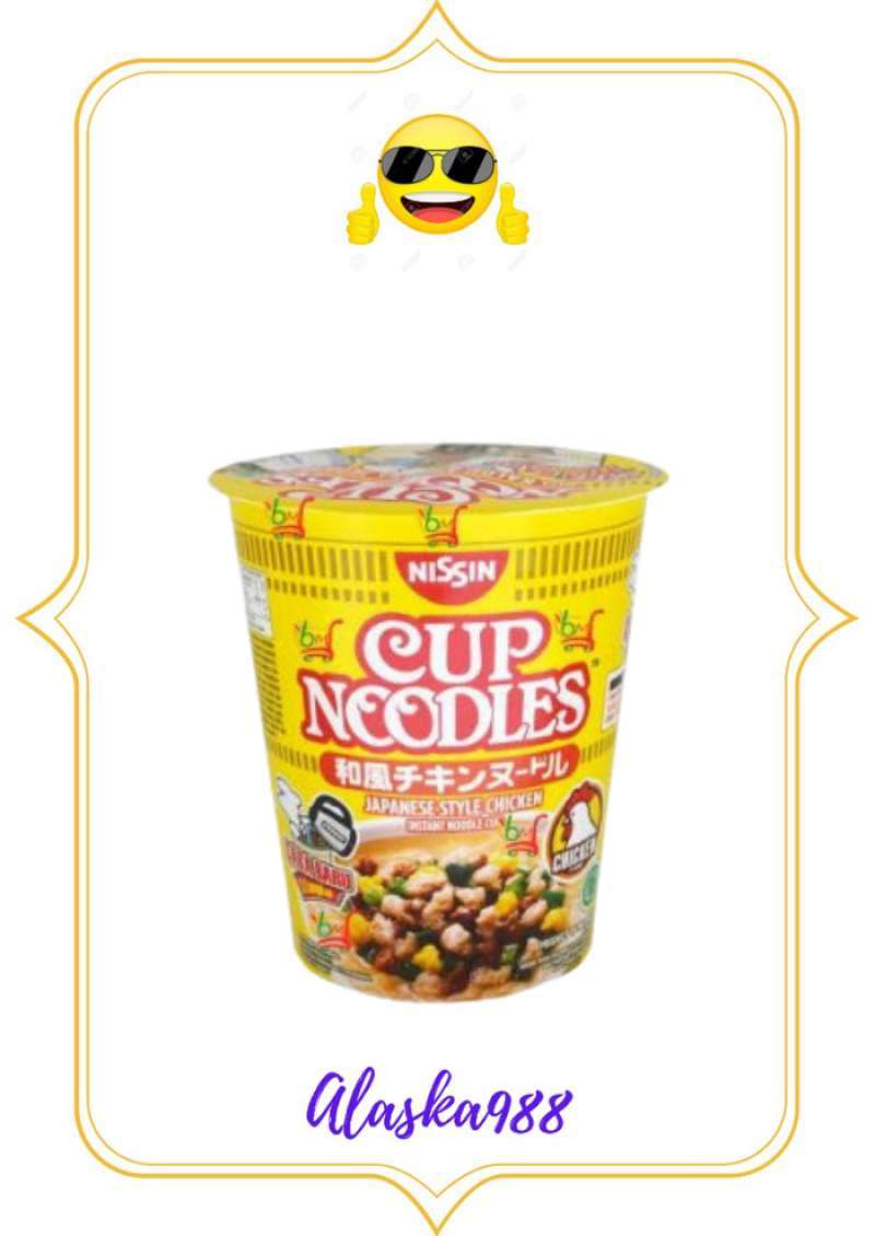 Jual NiSSin Cup Noodles Japanese Style Chicken / Nissin Mie Cup kaldu