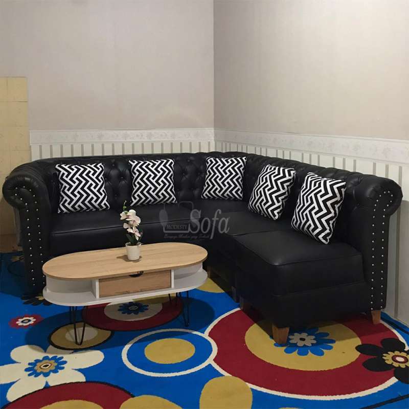 Jual Sofa Ruang Tamu Modesty 311 Seater Chesterfield Standart Tanpa