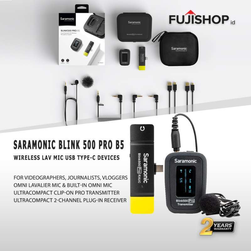 Jual Saramonic Blink 500 Pro B5 Wireless Lav Microphone USB