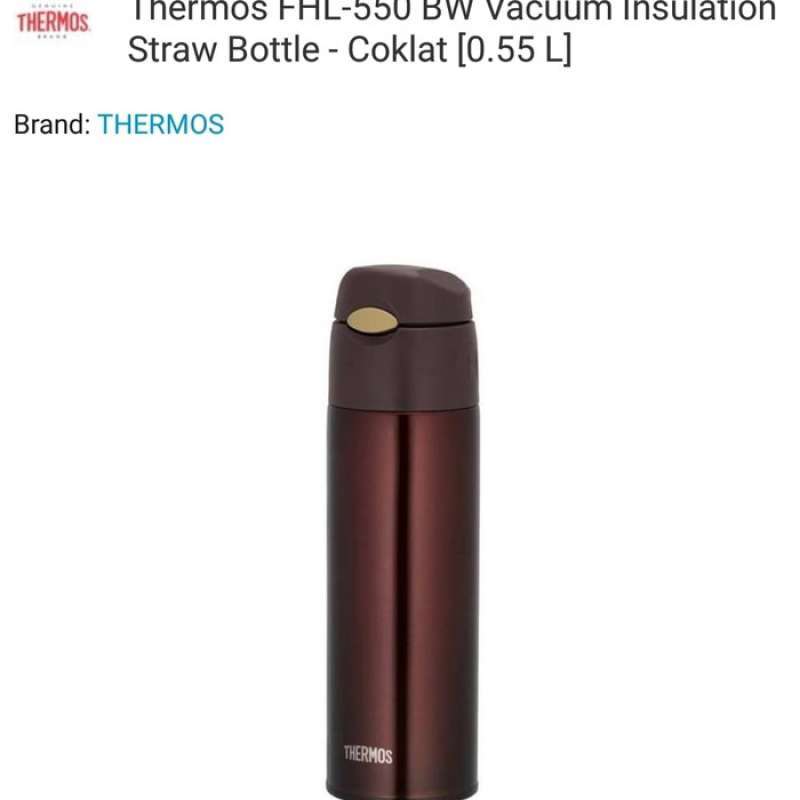 Jual THERMOS ORIGINAL FHL550 (550ml) Vacuum Insulation Straw Bottle