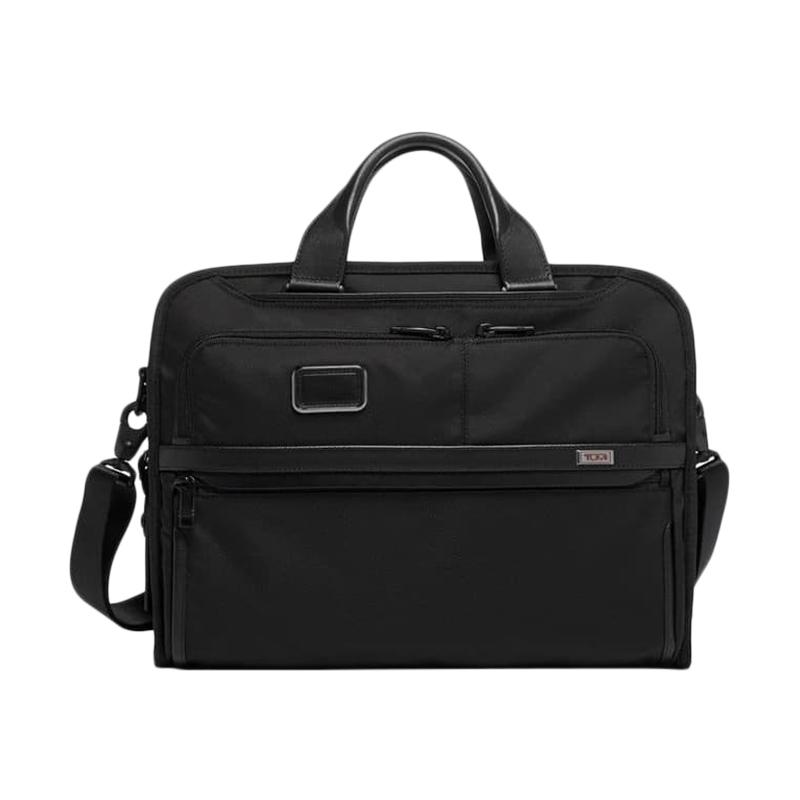 Promo TUMI Alpha 3 Organizer Portfolio Brief Tas Selempang Pria Black Diskon 10 di Seller
