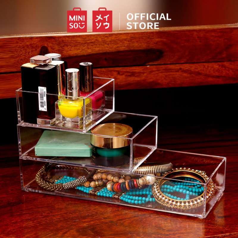 Jual Miniso Rak Make Up Kotak Organizer Laci Rak Serbaguna Kotak Di