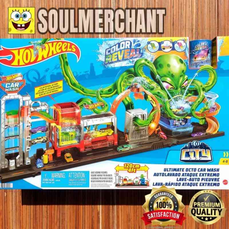 Jual HOTWHEELS ULTIMATE OCTO CAR WASH COLOR REVEAL TRACK SET di Seller