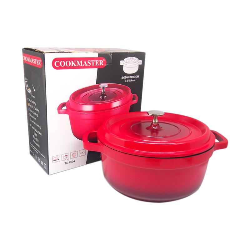 Promo Cook Master French Casserole Tg1320 Panci - Merah [20 Cm] Diskon ...