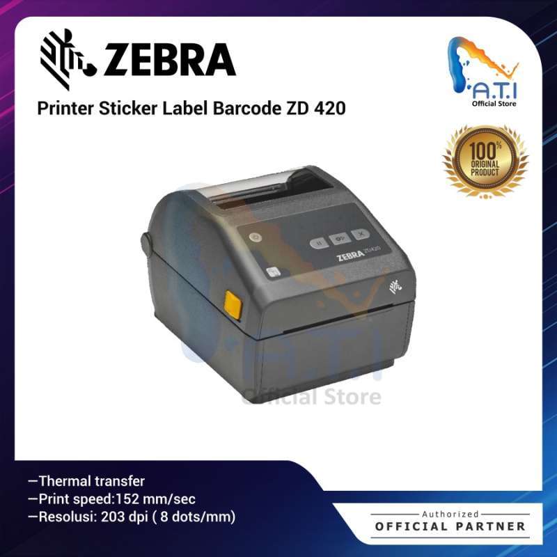 Jual Zebra Printer Sticker Label Barcode Zd420 Zd 420 2in1 Direct Thermal Di Seller Ati Store
