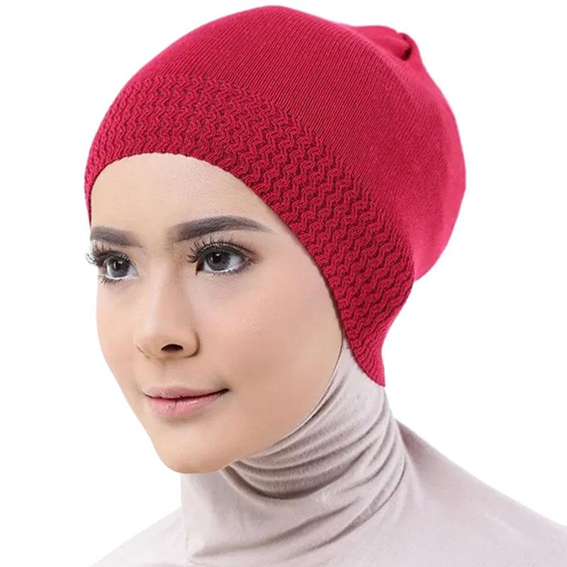 Jual Kemuning mode Daleman Hijab Ciput Rajut Anti Pusing