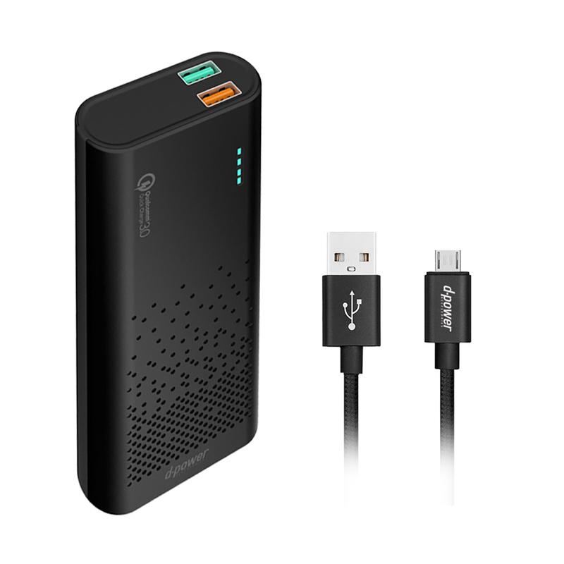 Jual FS - d-power GC51L Powerbank 10000mAh + Nylon Braided Micro Usb ...