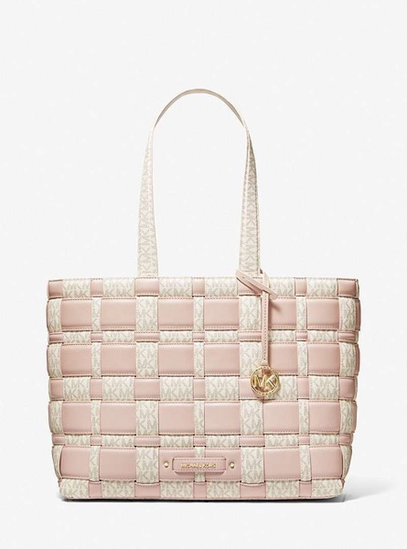 Jual MICHAEL KORS ORIGINAL STORE 100 Ivy Large Woven Logo Tote Bag