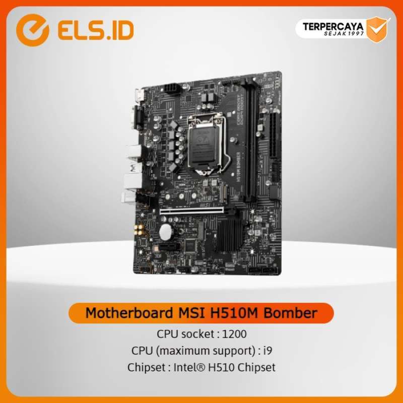 Jual Motherboard MSI H510M Bomber for Intel Gen 10 di Seller ELS
