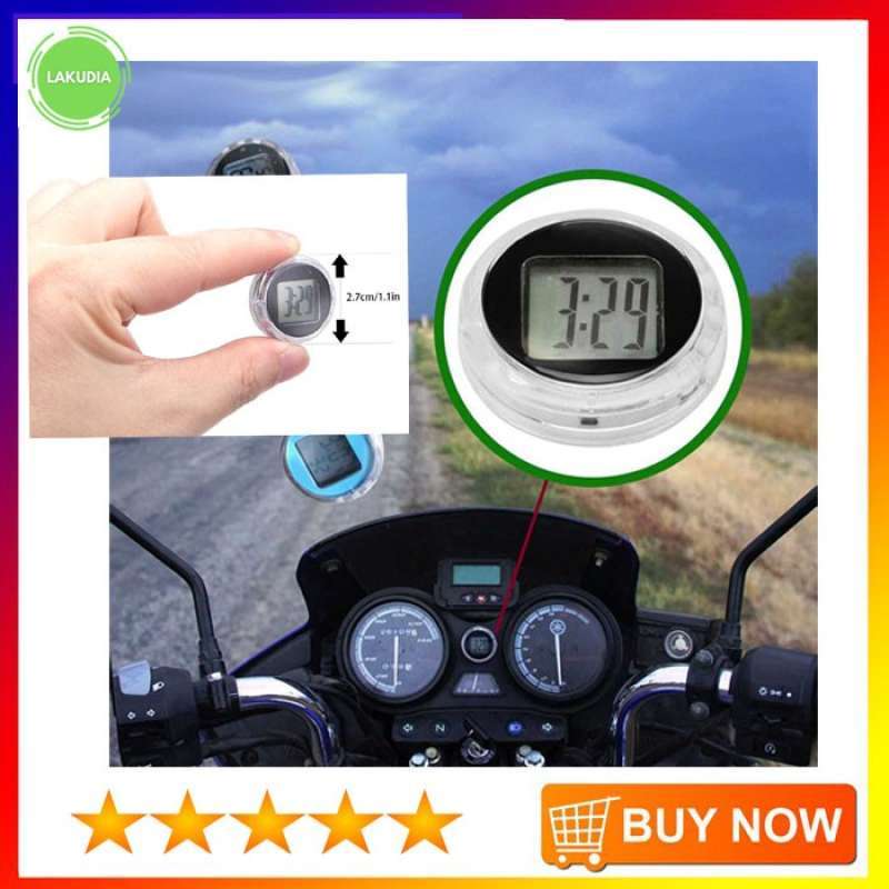 Jual Dekorasi Motor Jam Mini kecil Digital Watch Stickon Clock di Seller