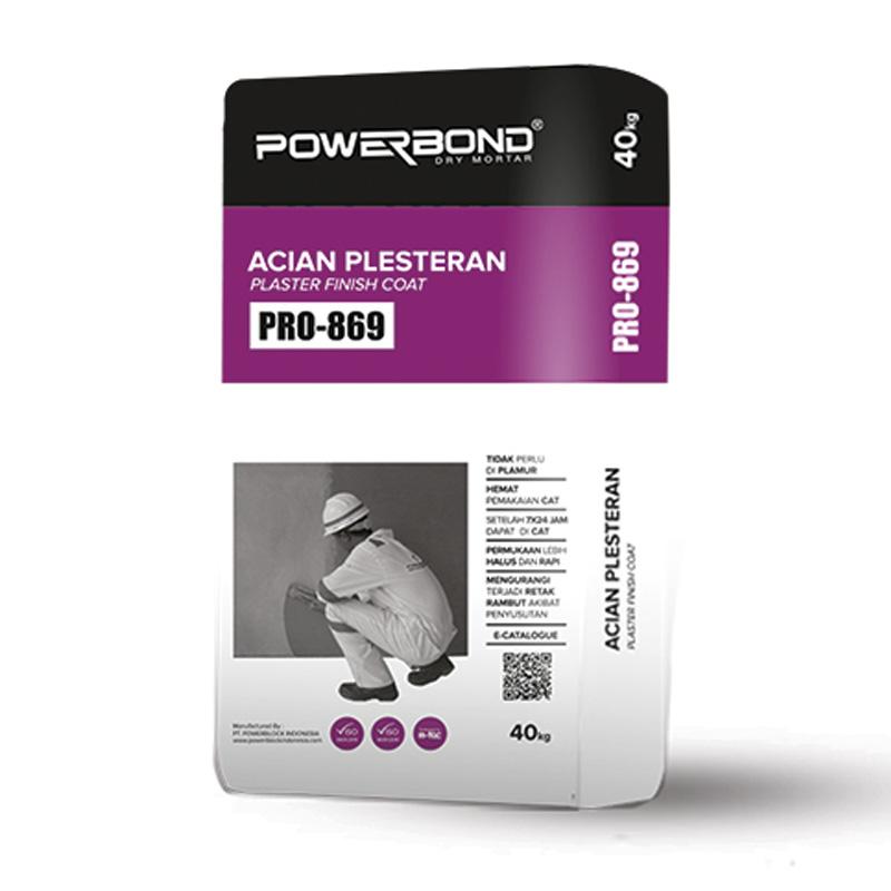 Jual Semen Mortar Instan POWERBOND PRO-869 Acian Plesteran di Seller