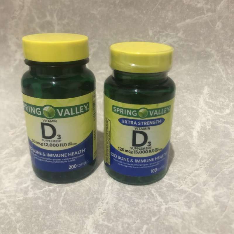 Jual Spring Valley D3 5000/2000 Iu Sofgels di Seller DENTA TOYS