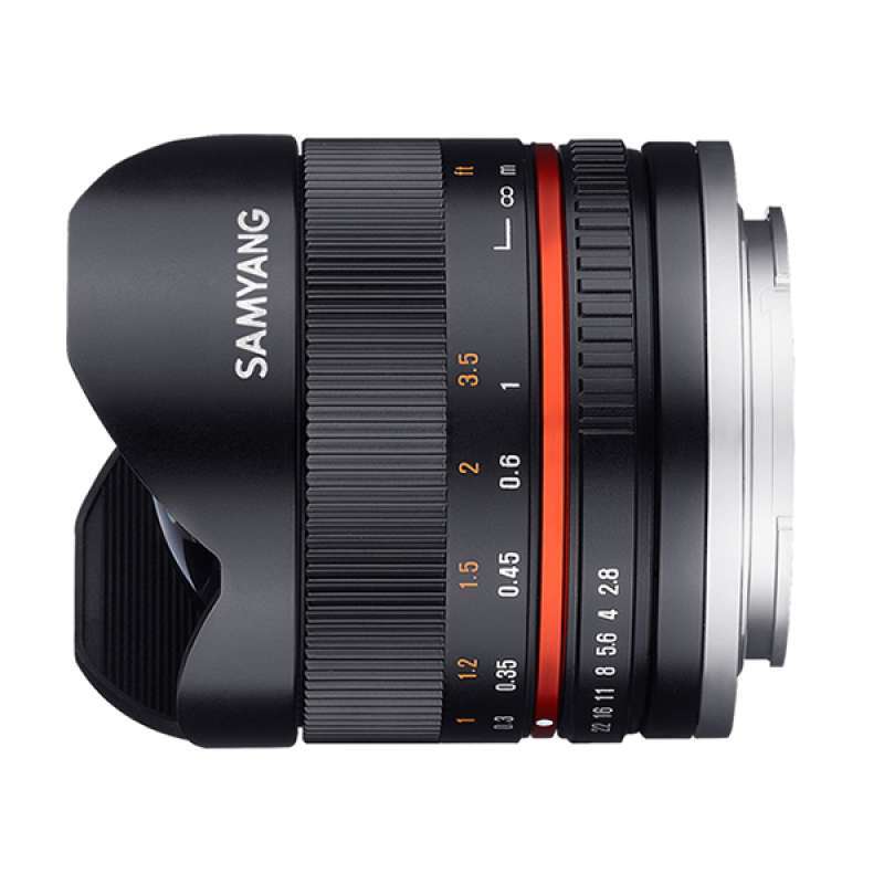 SAMYANG 8mm F2.8 Fisheye II UMC Objectif Manuel Fuji X Noir