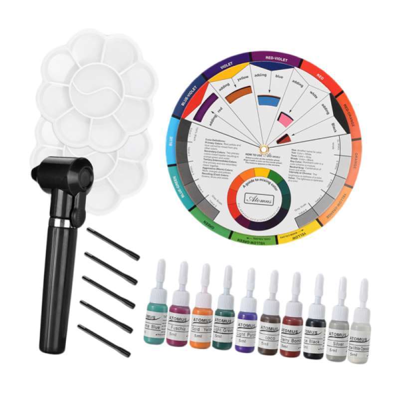 Color Ink Mixing Machine Jual 19pcs Tattooing Pigment Mixer Ink Agitator Sticks Color Mixing ...