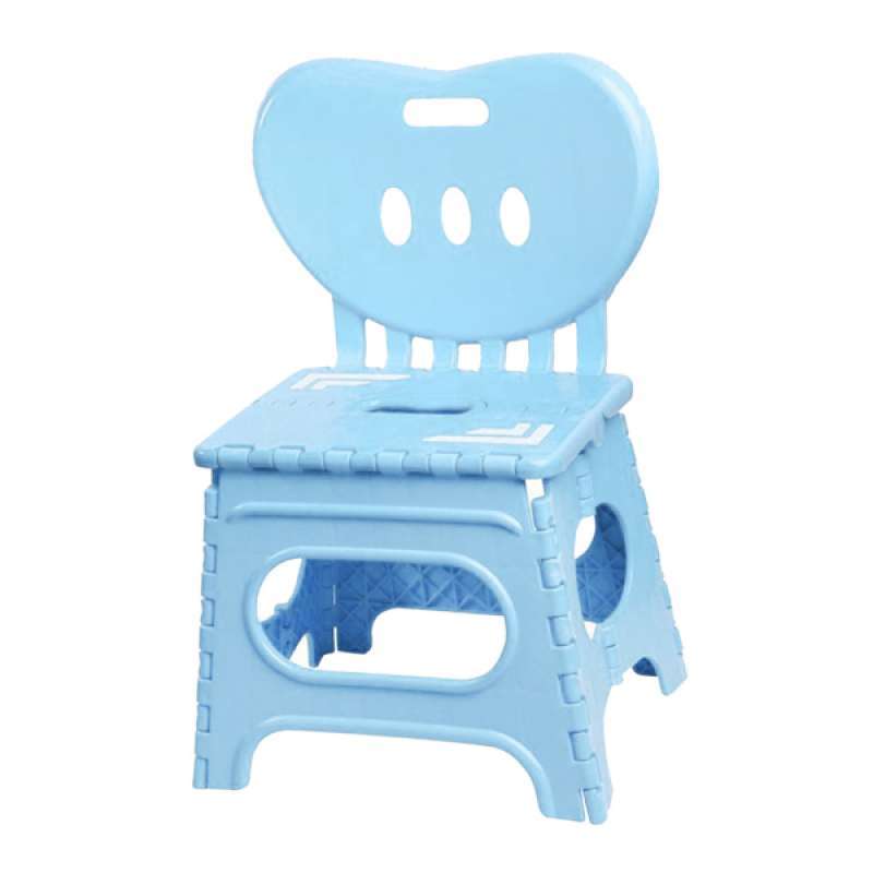 Promo Kids Foldable Chair Step Stool with Back Store Flat Folding ...