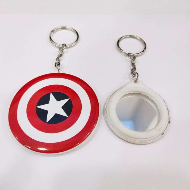 Jual GANTUNGAN KUNCI PIN MIRROR / KACA MURAH FREE DESAIN