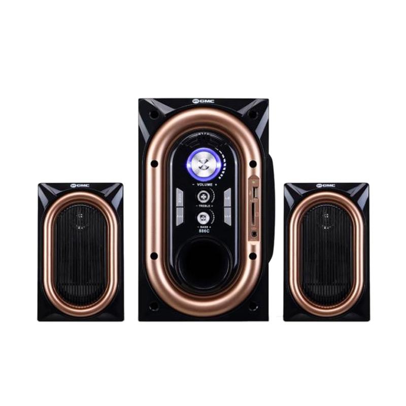 Jual GMC 886 C Bluetooth Speaker - Gold Silver Online