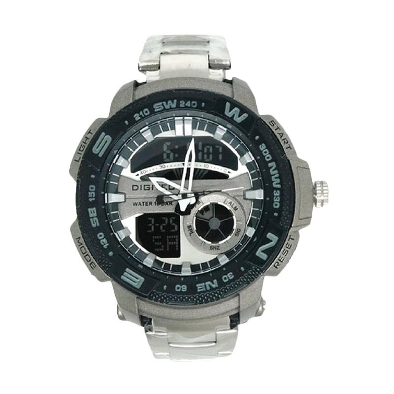 jual digitec dg 3014t dual time jam tangan pria silver jual digitec dg 3014t dual time jam tangan pria silver