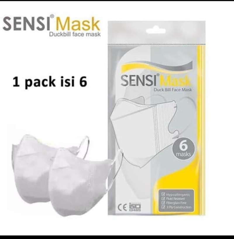 Jual Masker SENSI DUCKBILL isi 6pcs Murah Laris Laku Sensi