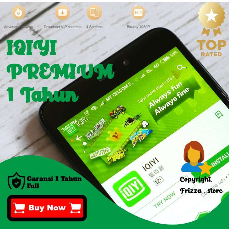 Jual Iqiyi Premium Vip [private/legal/bergaransi] 1 Tahun Di Seller