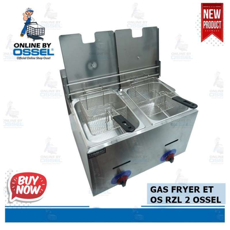 Jual Gas Fryer 2 Tangki Penggorengan Kentang Gas Deep Fryer