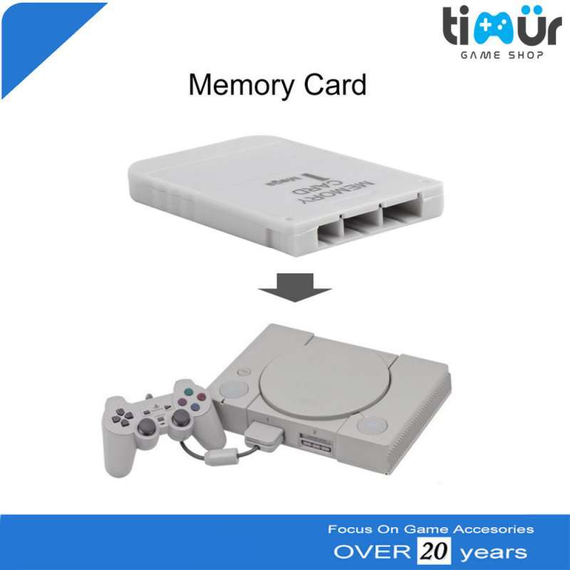 Carte Mémoire 1 Mo Pour PlayStation 1 (PS1, PSOne) - Blanche - Neuve Avec Garantie