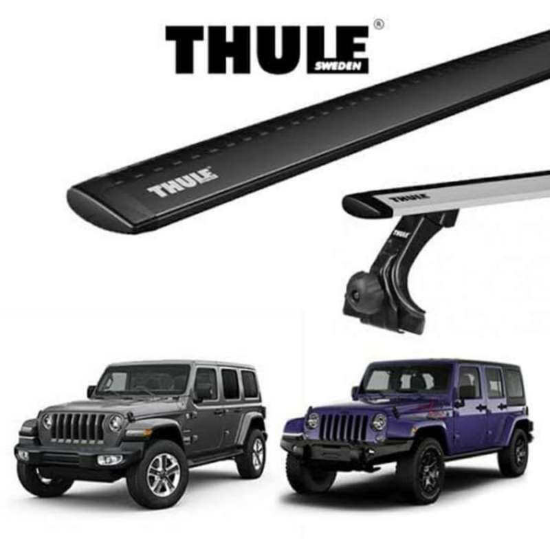 Jual Thule Roof Rack Wing Bar Evo Jimny 2018+ Jeep Wrangler Jk Jl Cross