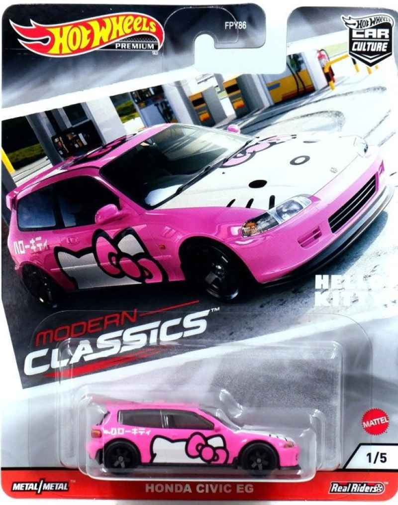 Jual HOTWHEELS MODERN CLASSICS HONDA CIVIC EG - EF NOVA HELLO KITTY di