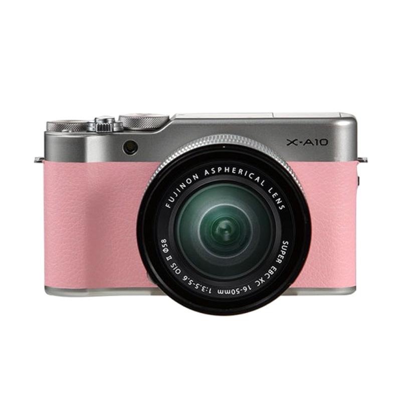 Jual Fujifilm X-A10 16-50mm - Pink - 16.3MP+ FREE SDHC