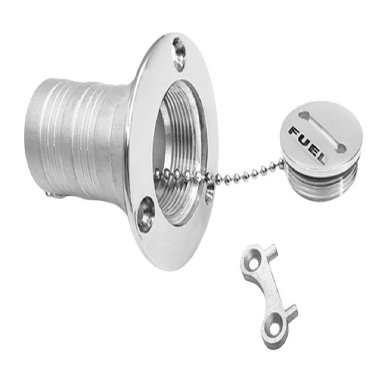 thumbnail image 2 of Fishing Boat Five Oceans 1-1/2-Inch Marine Deck Fill/Filler, Flip Top Cap Design, Straight Neck, For Pontoon, Fishing, Bass Boats, Sport Yachts Marine Deck Gas Fills 2 of 13